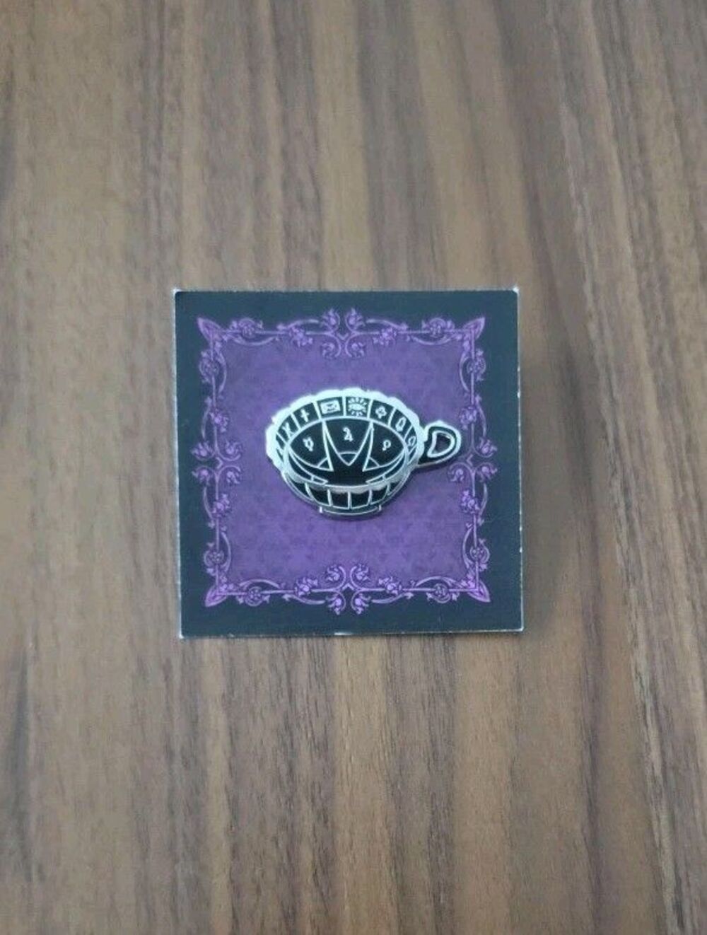 Teacup of Fortune Enamel Pin by Pickety Witch Nelros Cup of Fortune Tea Leaf